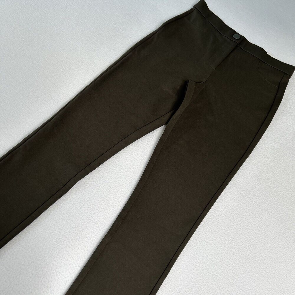 Zara Women's Size M NWT High Rise Legging Olive Green